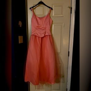 Pink prom dress by Jessica McClintock for Gunne Sax